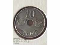 Финландия 10 пенниа 1944г.