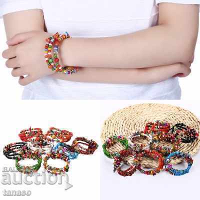 Brățară de damă din argint tibetan și mărgele colorate cu preț € 15.00 | 29.34 BGN