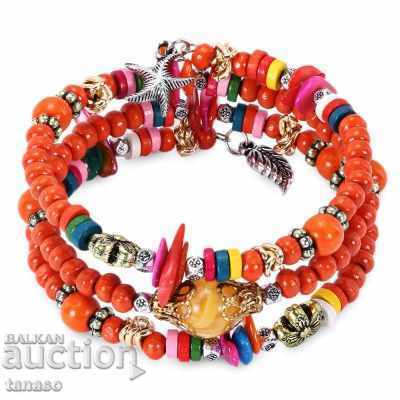 Women's multi-colored beads bracelet "Bohemia"