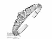 Brățară argintată cu ornamente