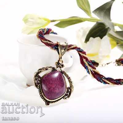 Necklace, pendant, Bohemian style necklace, purple with price 19.00 BGN | € 9.71 Necklace, pendant, Bohemian style necklace, purple with price 19.00 BGN | € 9.71