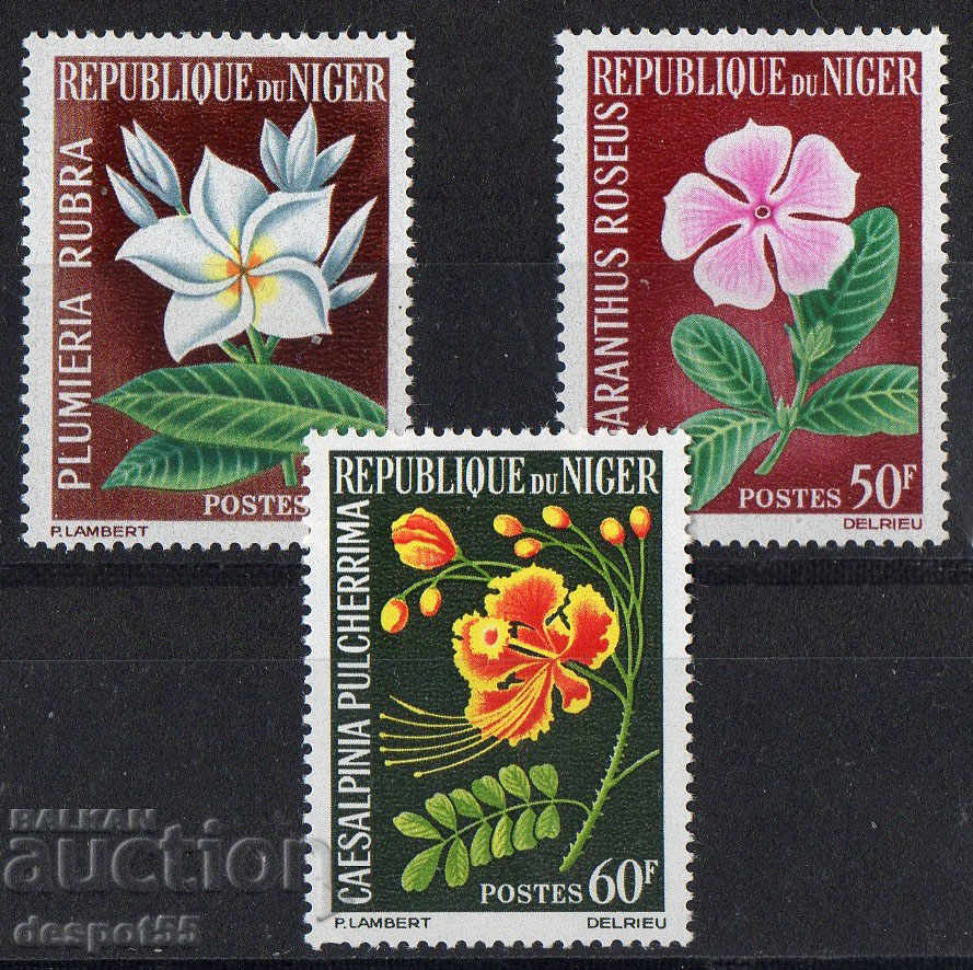 1965. Δημοκρατία του Νίγηρα. Λουλούδια.