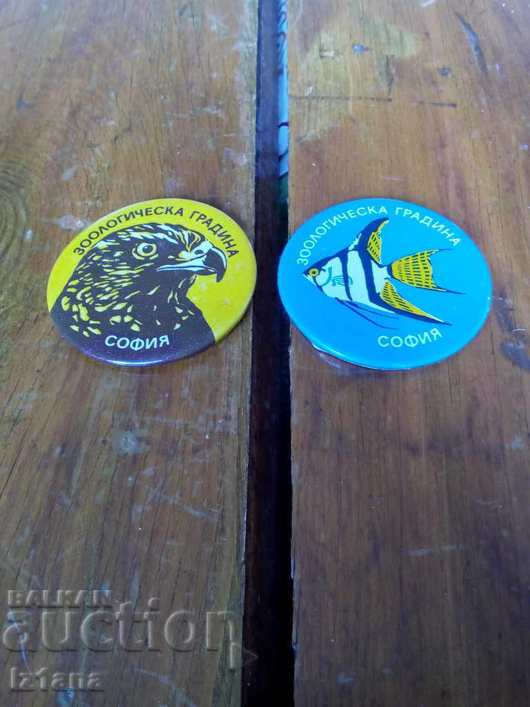 Old badge, badges Zoo Sofia