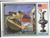1987. Гренада. Шампионат с яхти за Американската купа. Блок.