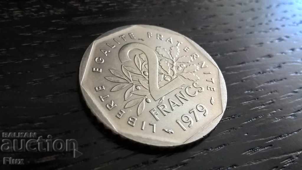 Монета - Франция - 2 франка | 1979г.
