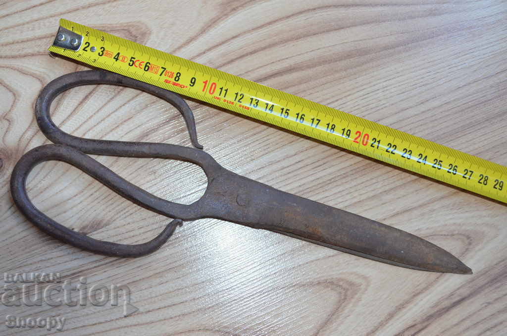 Old hand forged scissors - 5