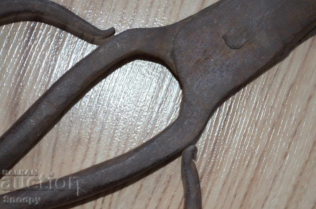 Old hand forged scissors - 6