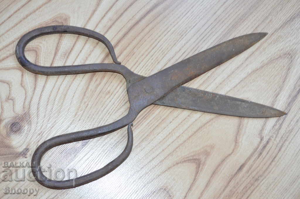 Old hand forged scissors