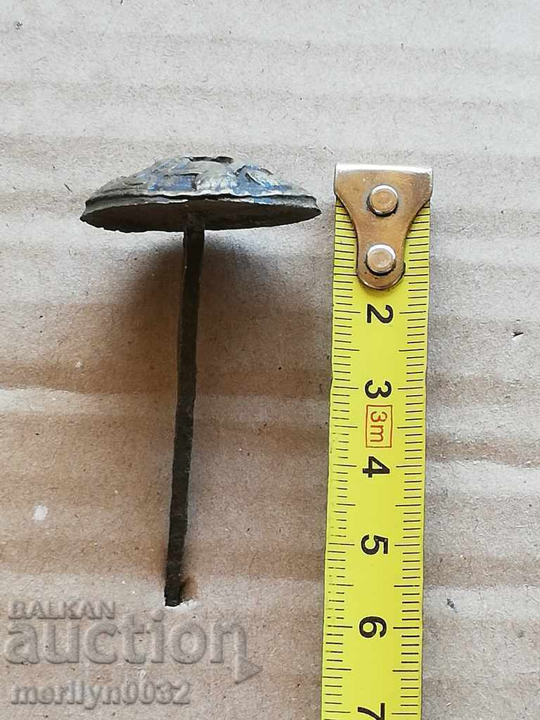 Parts flintlock gun ball nail bronze bracelet - 6 Parts flintlock gun ball nail bronze bracelet - 6