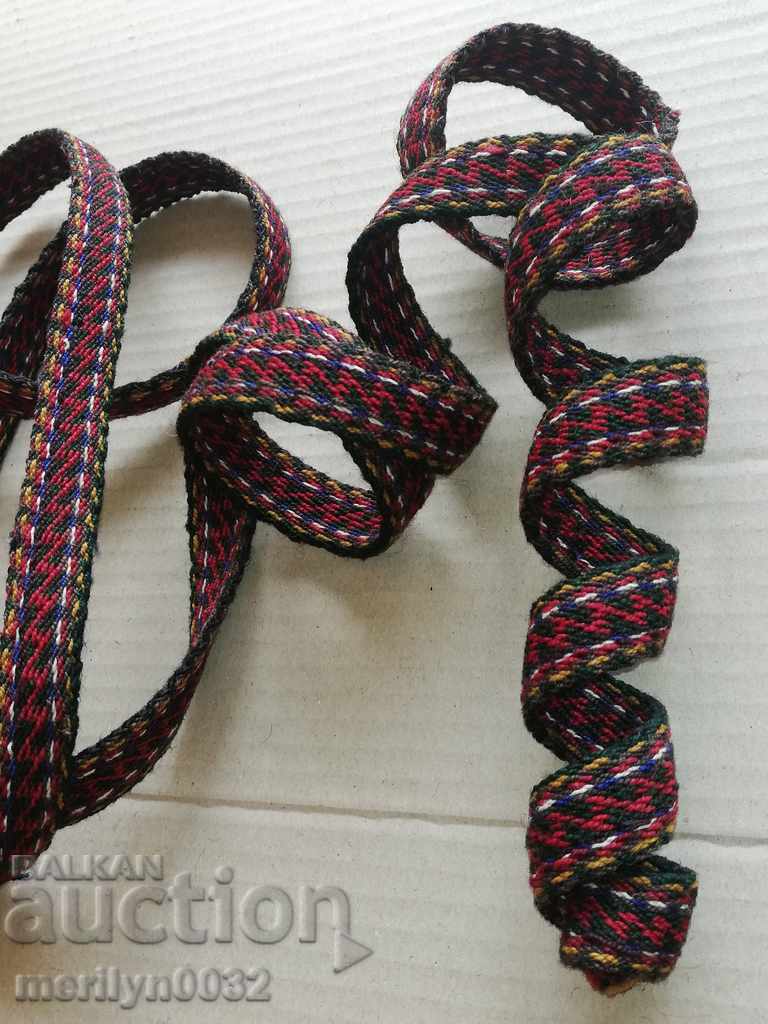 Old hand-woven belt, early 20th century costume with price 81.00 BGN | € 41.41