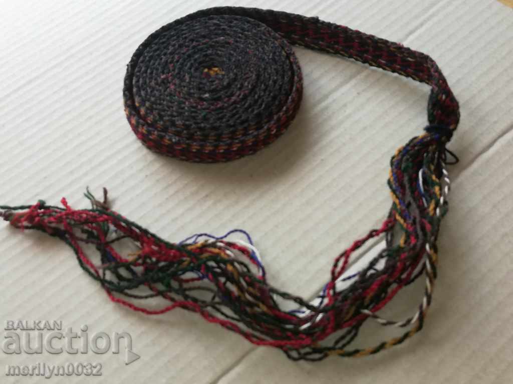 Delivery of Old hand-woven belt, early 20th century costume