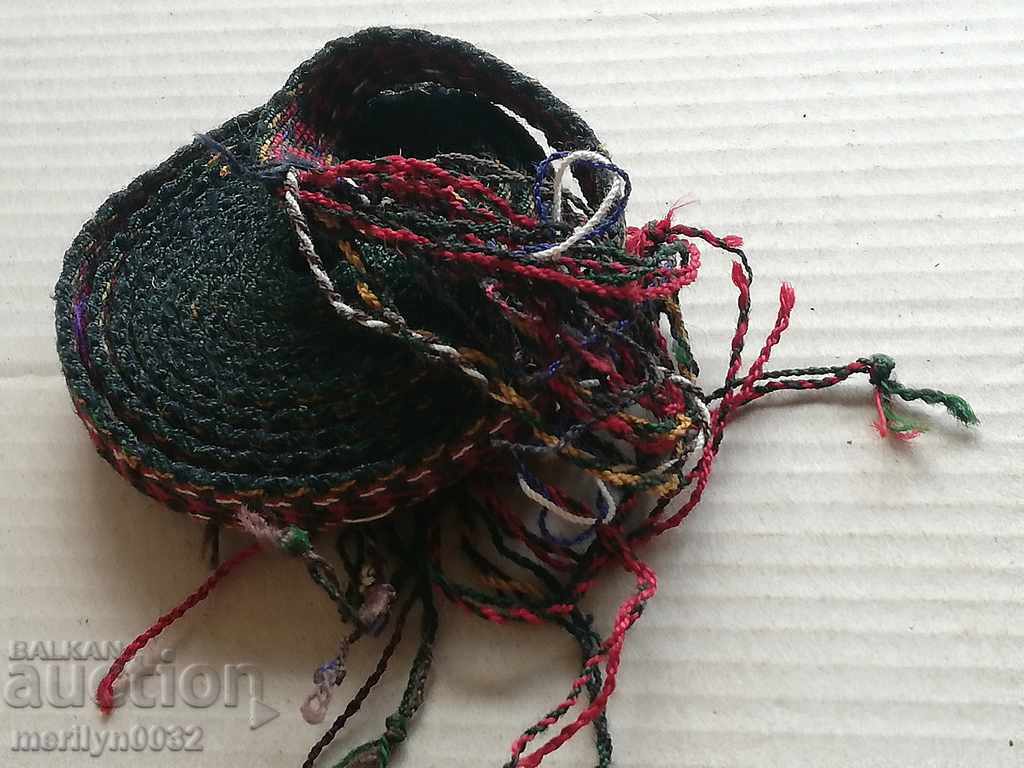 Old hand-woven belt, early 20th century costume - 7