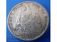 Peru ½ Salt 1927 Silver Rare