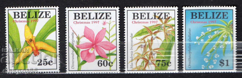 1997. Belize. Christmas - Orchids.