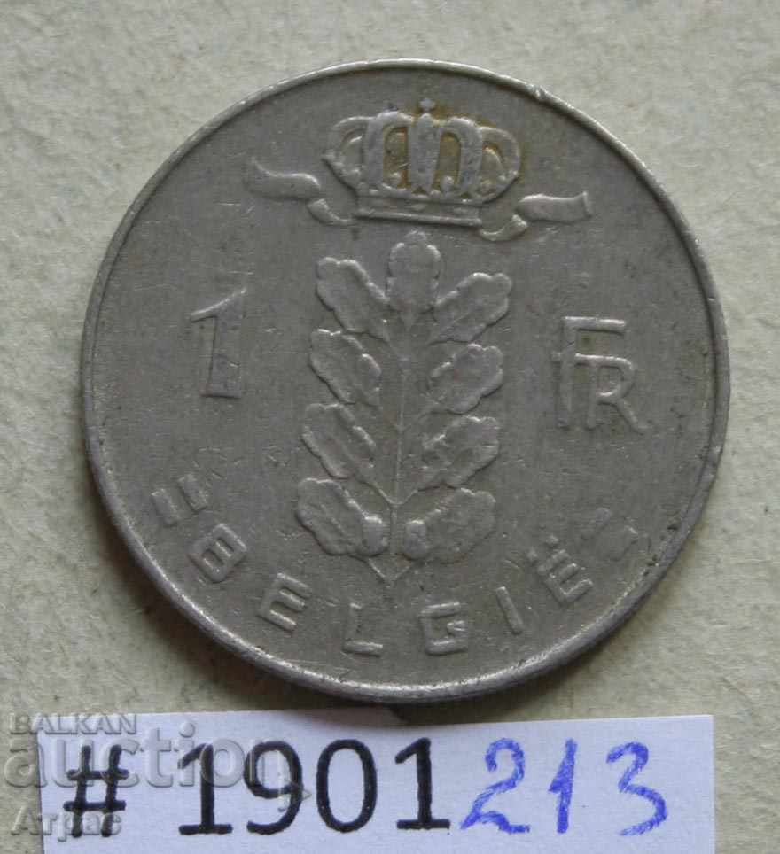 1 franc 1970 Belgium - a