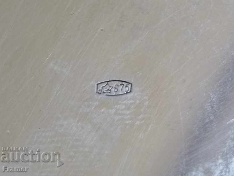 Παλιά Ρωσική επιχρυσωμένη και ασημένια κούπα φρουτιέρα με νιέλο - 7