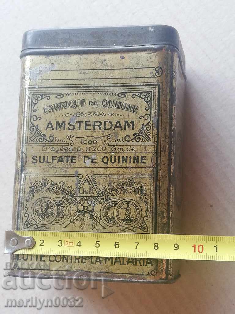 Old Dutch medicine box for quinine against malaria - 6