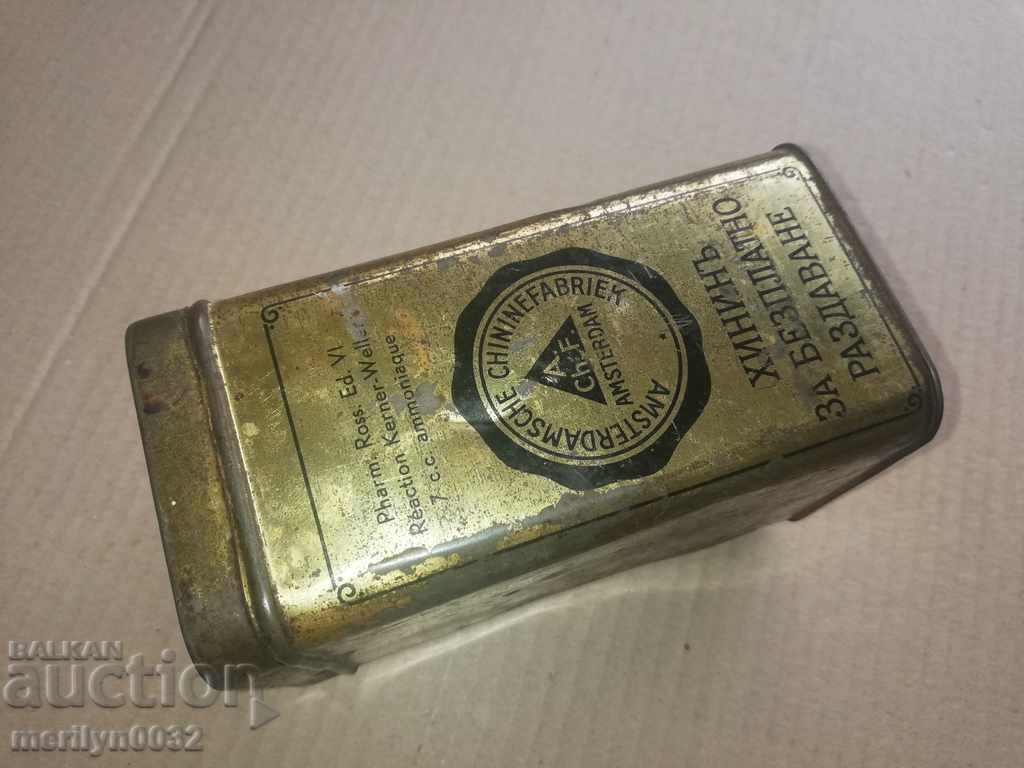 Old Dutch medicine box for quinine against malaria - 7