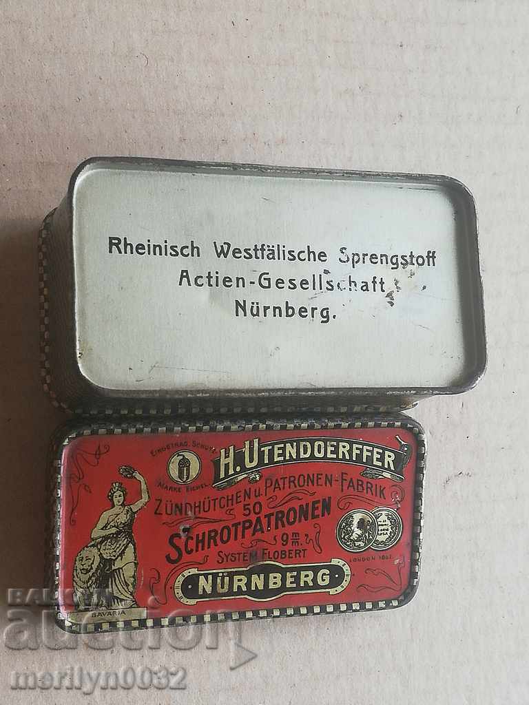Old German box for flea cartridge 9mm - 5 Old German box for flea cartridge 9mm - 5