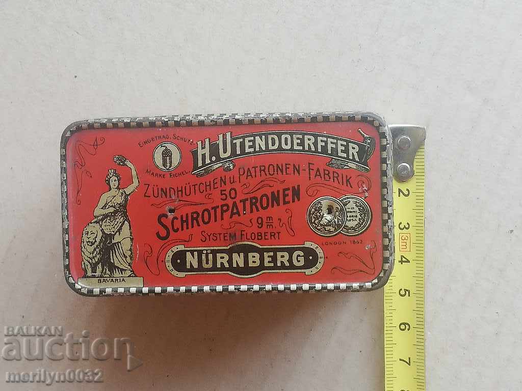 Old German box for flea cartridge 9mm - 6 Old German box for flea cartridge 9mm - 6