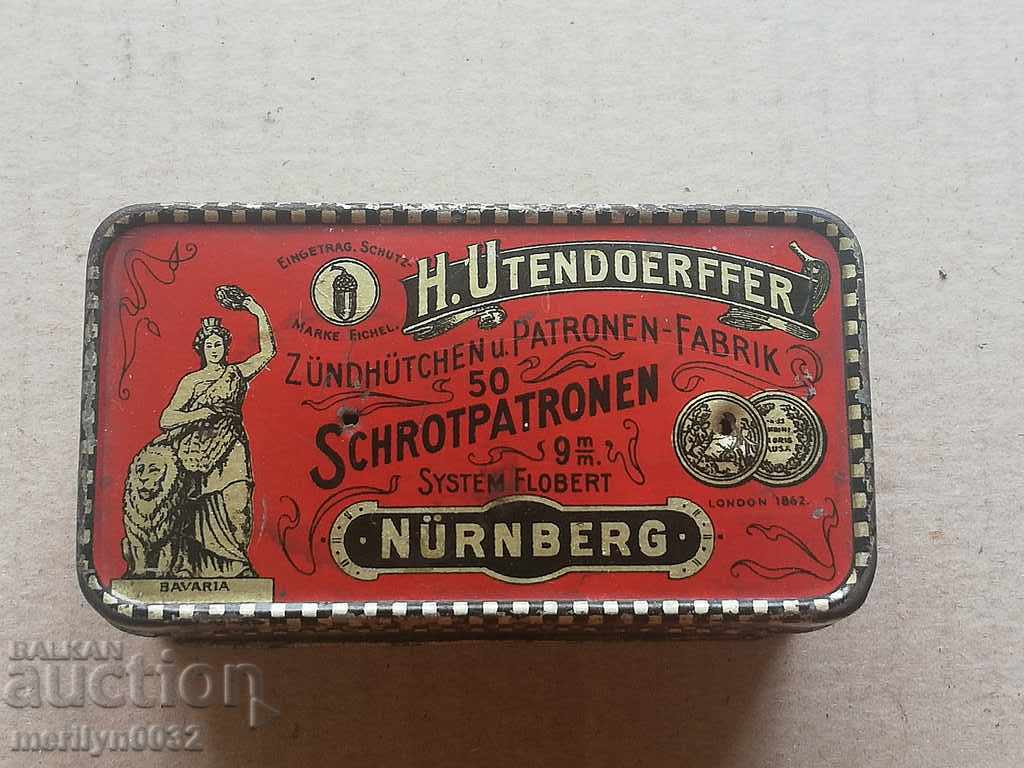Old German box for flea cartridge 9mm
