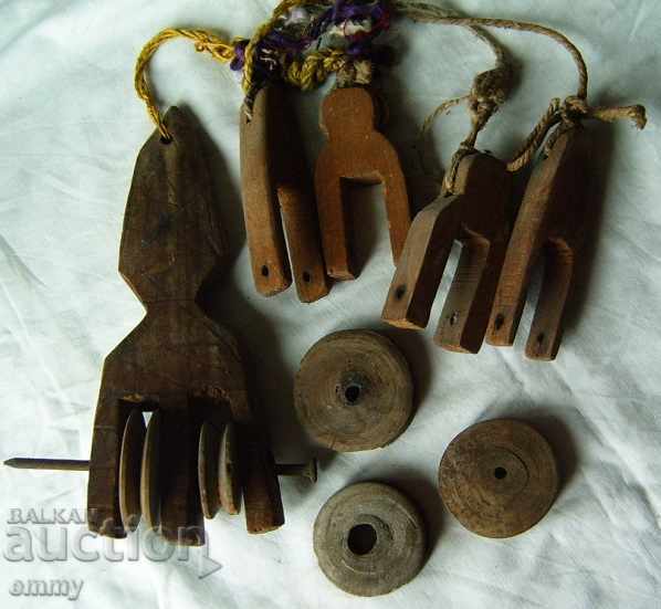 Parts of authentic wooden rolls for loom weaving with price 28.00 BGN | € 14.32 Parts of authentic wooden rolls for loom weaving with price 28.00 BGN | € 14.32