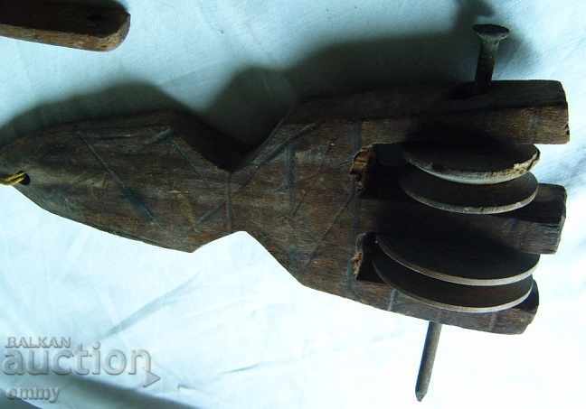 Parts of authentic wooden rolls for loom weaving - 6 Parts of authentic wooden rolls for loom weaving - 6