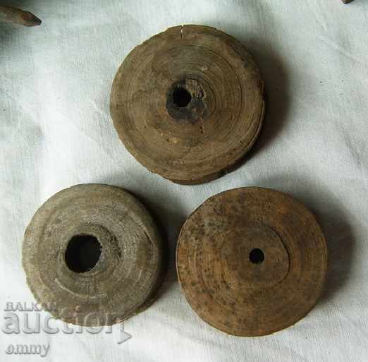Parts of authentic wooden rolls for loom weaving - 7 Parts of authentic wooden rolls for loom weaving - 7