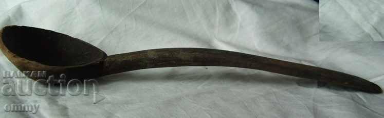 Old authentic wooden spoon ladle 31 cm with price 9.00 BGN | € 4.60 Old authentic wooden spoon ladle 31 cm with price 9.00 BGN | € 4.60