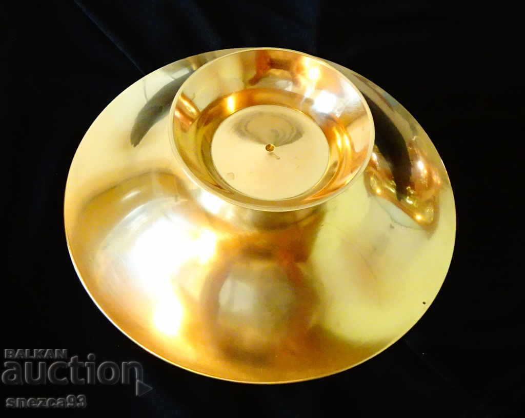 Tall bronze fruit bowl with parrots 430 g - 5 Tall bronze fruit bowl with parrots 430 g - 5