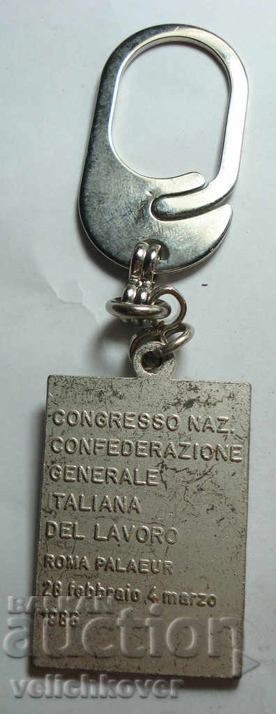 25749 Italy Key Ring 11 Congress Cycling Union 1986 with price 3.00 BGN | € 1.53