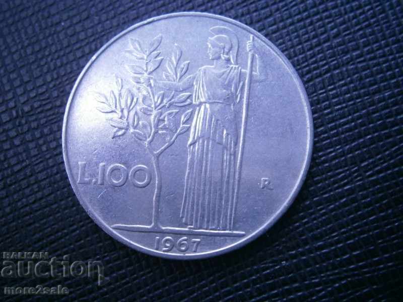 100 LEI 1967 ITALY - THE COIN