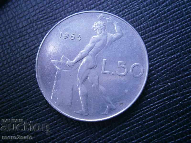 50 LEI 1964 - ITALY - THE COIN
