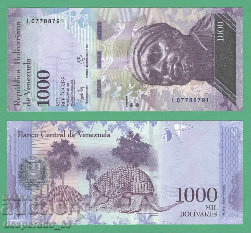 (¯`'•.¸ Venezuela 1000 Bolivares 2017 UNC ¸.•'´¯) (¯`'•.¸ Venezuela 1000 Bolivares 2017 UNC ¸.•'´¯)