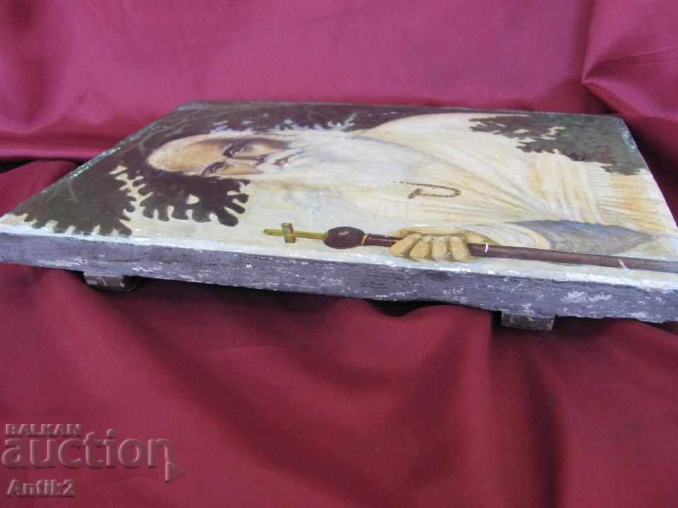 Delivery of Old original painting of St. Seraphim. Rare Delivery of Old original painting of St. Seraphim. Rare