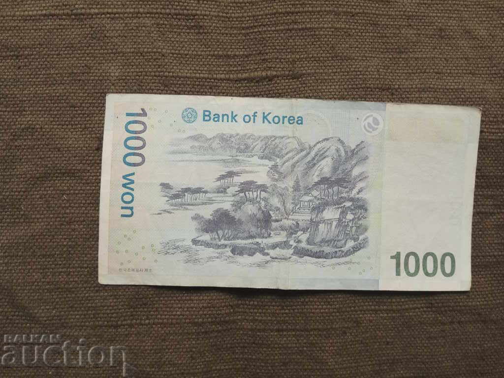 1000 Won 2006 South Korea with price 2.00 BGN | € 1.02 1000 Won 2006 South Korea with price 2.00 BGN | € 1.02