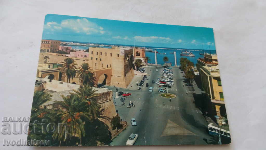 Poștală Tripoli Piața Castelului
