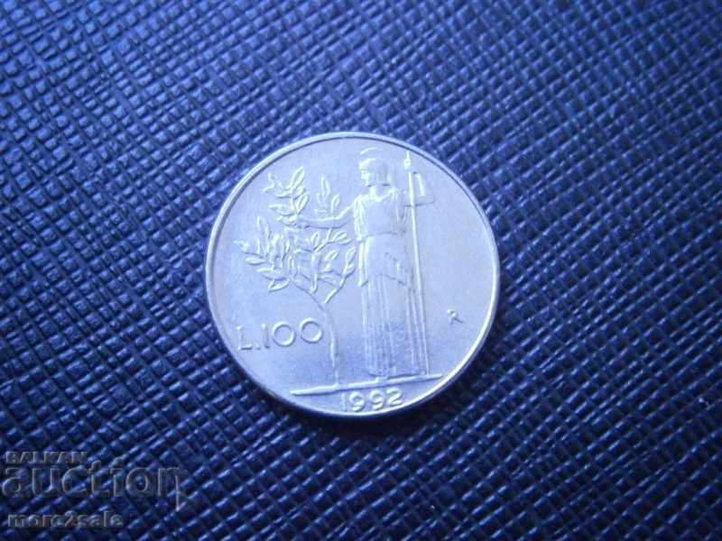 100 LEI 1992 ITALY - THE COIN