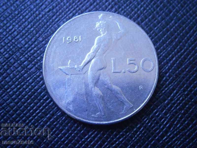 50 LEI 1981 ITALY - THE COIN