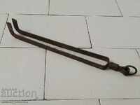 Old dilaf, tongs, wrought iron for oven