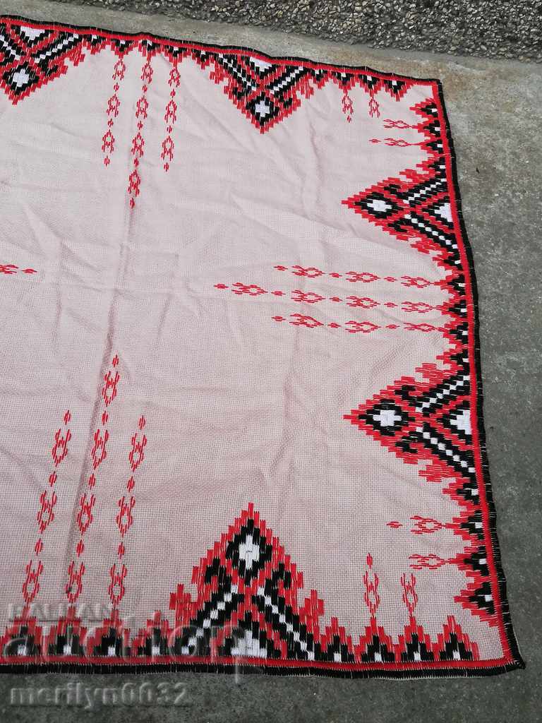 Old embroidered cardboard, tablecloth, millet, Bulgarian embroidery - 6 Old embroidered cardboard, tablecloth, millet, Bulgarian embroidery - 6
