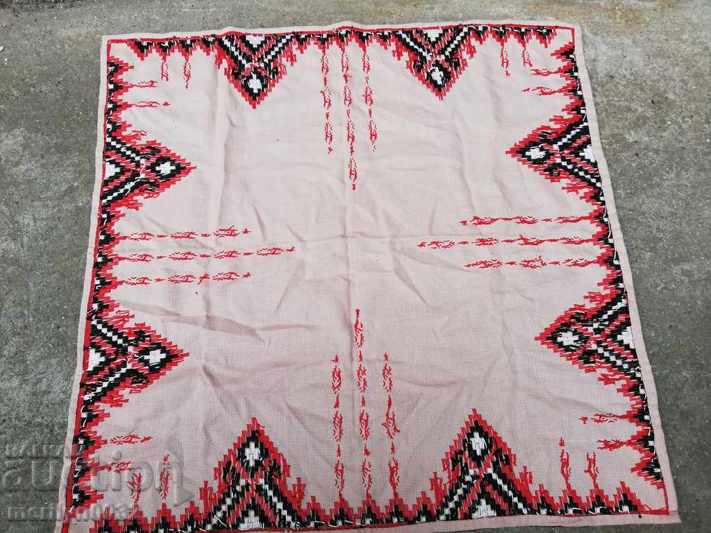 Old embroidered cardboard, tablecloth, millet, Bulgarian embroidery - 7 Old embroidered cardboard, tablecloth, millet, Bulgarian embroidery - 7