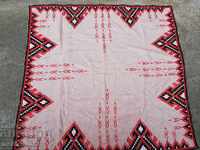 Old embroidered check, tablecloth, milo, Bulgarian embroidery