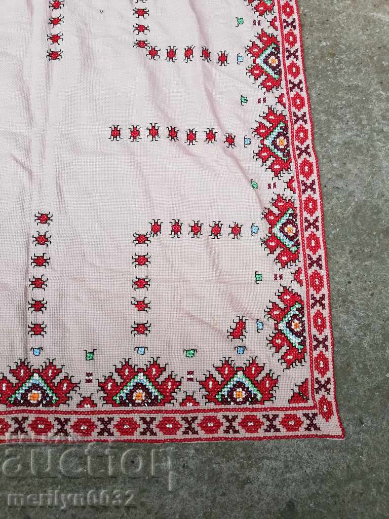 Old embroidered cardboard, tablecloth, millet, Bulgarian embroidery - 5 Old embroidered cardboard, tablecloth, millet, Bulgarian embroidery - 5