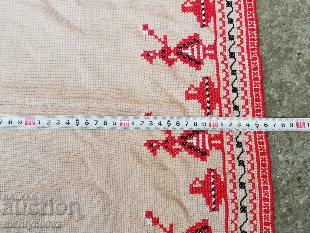 Delivery of Old embroidered cardboard, tablecloth, millet, Bulgarian embroidery