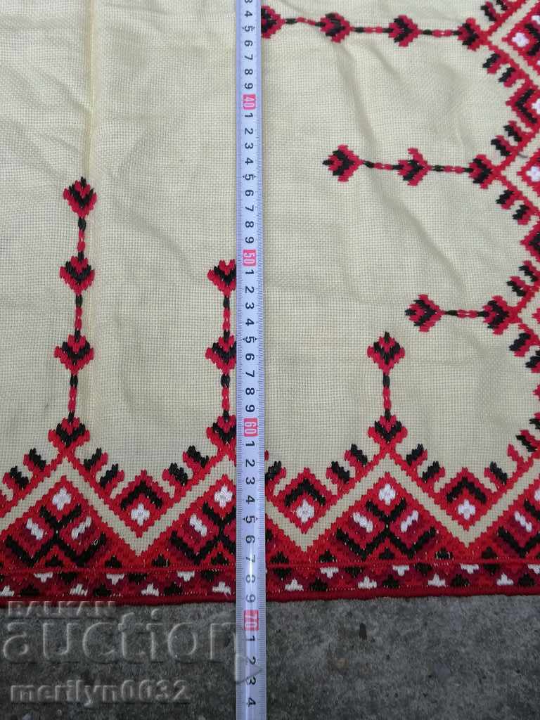 Delivery of Old embroidered check, tablecloth, milo, Bulgarian embroidery Delivery of Old embroidered check, tablecloth, milo, Bulgarian embroidery
