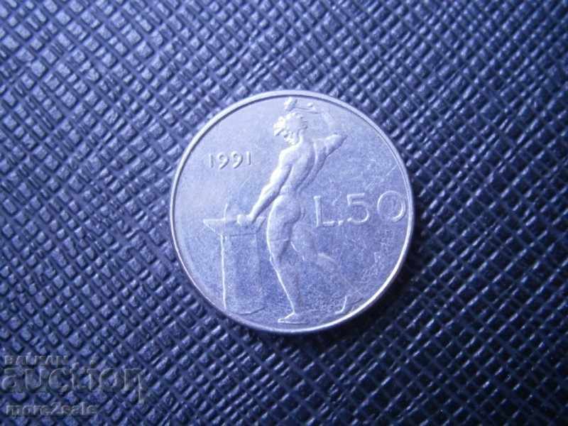 50 LEI 1991 ITALY - THE COIN