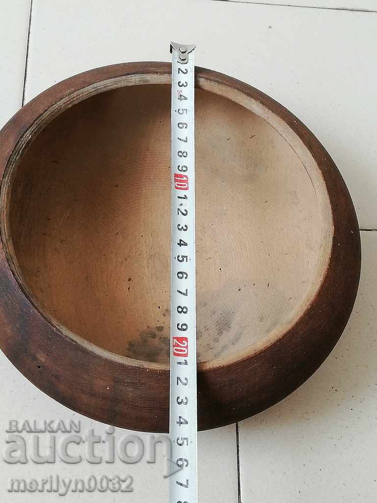 Παράδοση Παλιά ξύλινα μπολ, Saha ξύλινο μπολ με καπάκι, ξύλινα