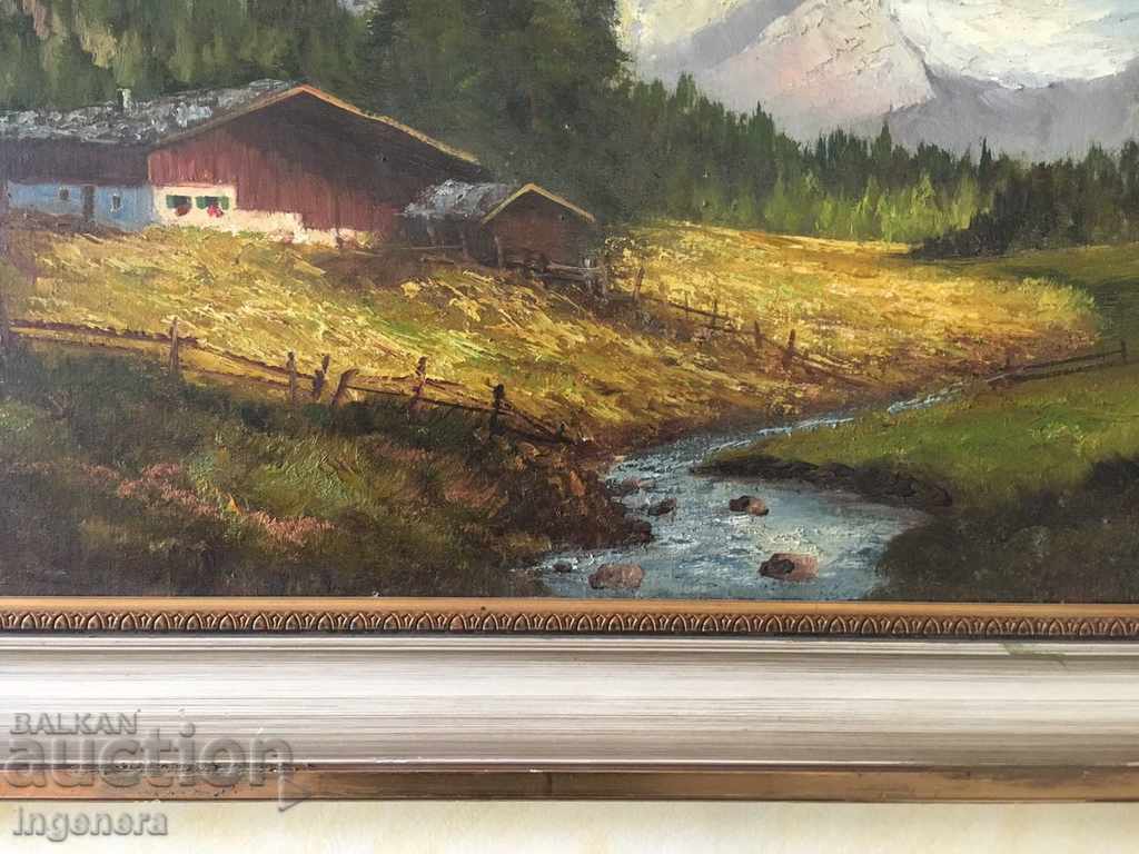 Auction  PICTURE OIL ON WRITTEN SIGNED
