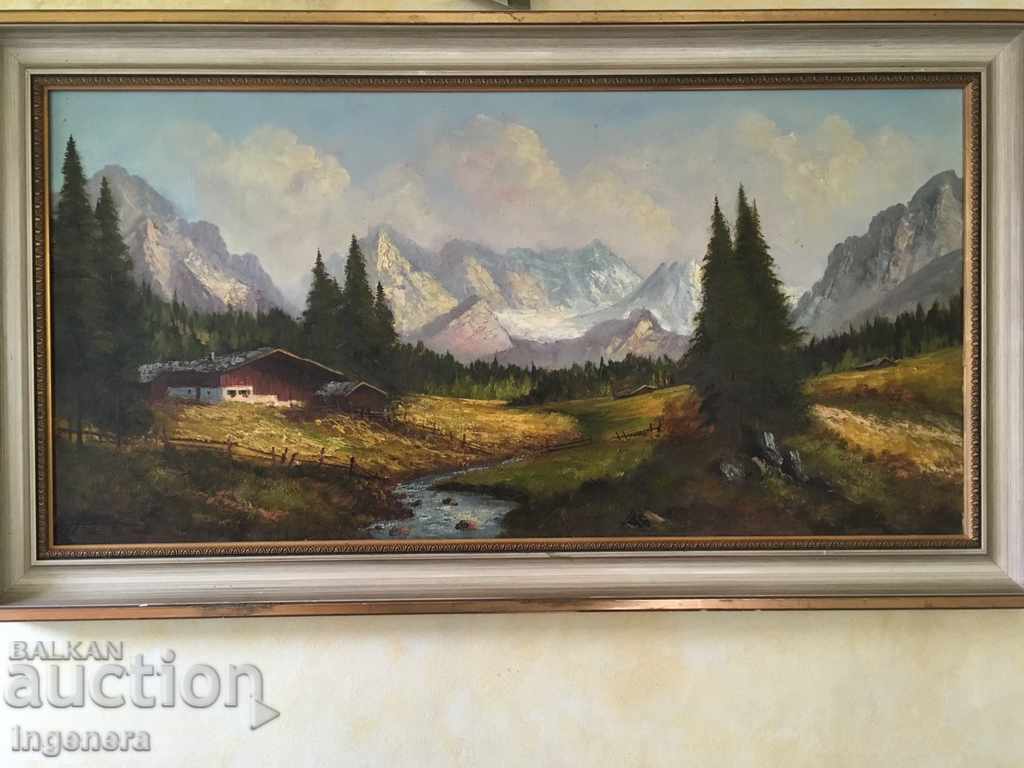 PICTURE OIL ON WRITTEN SIGNED